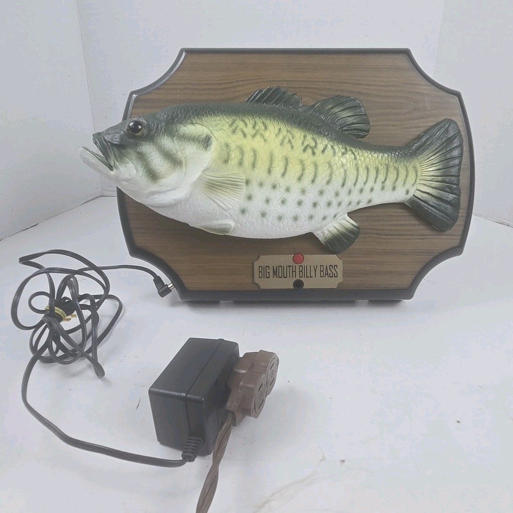 Vtg 1999 Big Mouth Billy Bass Gemmy Singing Moving-Motion Activated Works! VIDEO